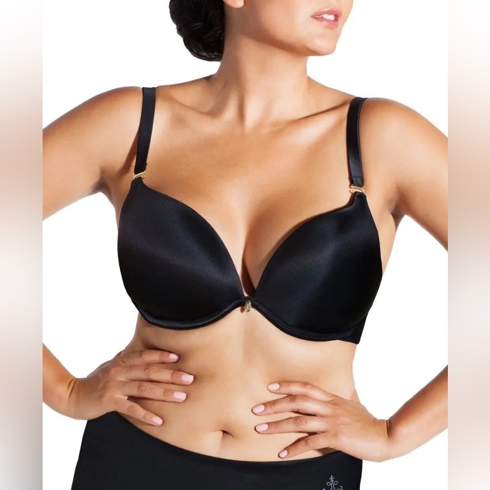 Women's Curvy Couture black Perfect Plunge multi-way bra size 42F